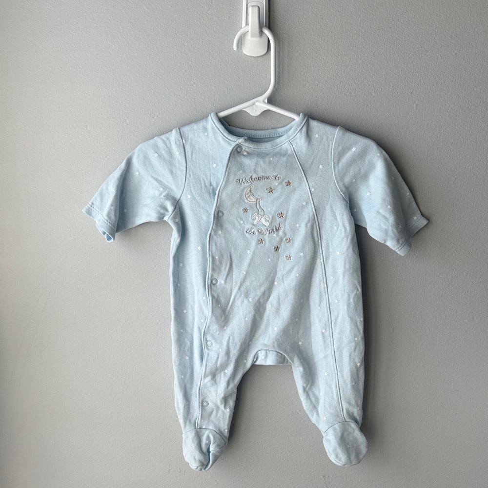 Little Me Newborn “Welcome to the World” Footie‎ Pajama